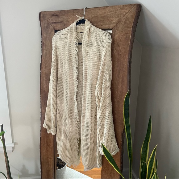 Free People Asymmetrical Open Cardigan (SZ M) - Picture 1 of 5